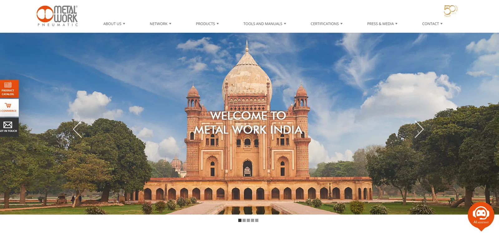 Metal Work Pneumatic website design